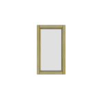 Cadre en bois clair rectangulaire avec un insert blanc.