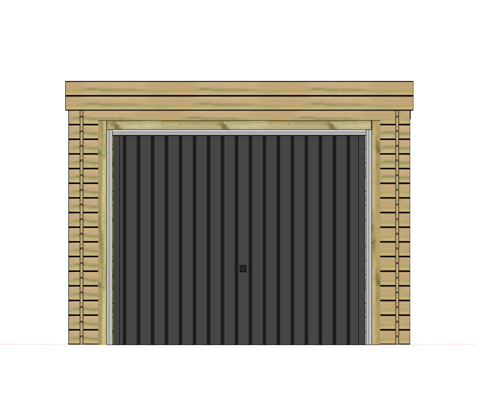 Pictogramme garage madrier Cerisier