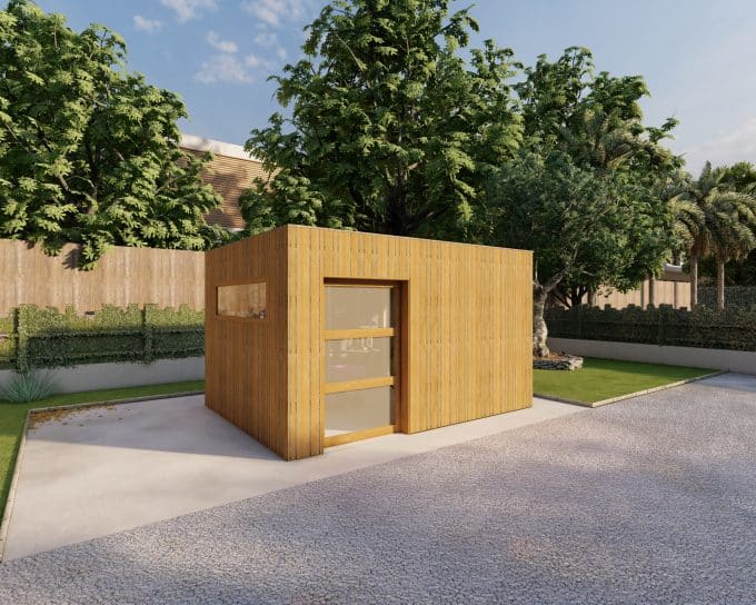 Visuel abri de jardin en situation