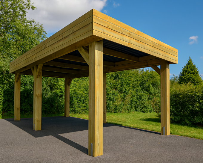 Carport TP 3X6 Poteaux 19